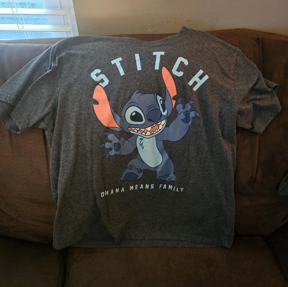 Disney Stitch Juniors Charcoal T-Shirt
